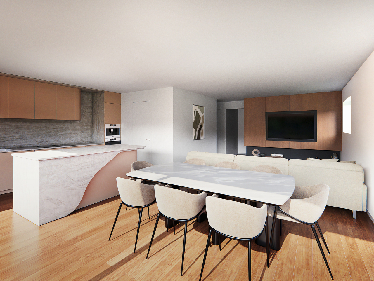 EXCLUSIVITÉ A CHAMOSON VILLA INDIVIDUELLE DE 4.5 PIÈCES - Vue intérieur