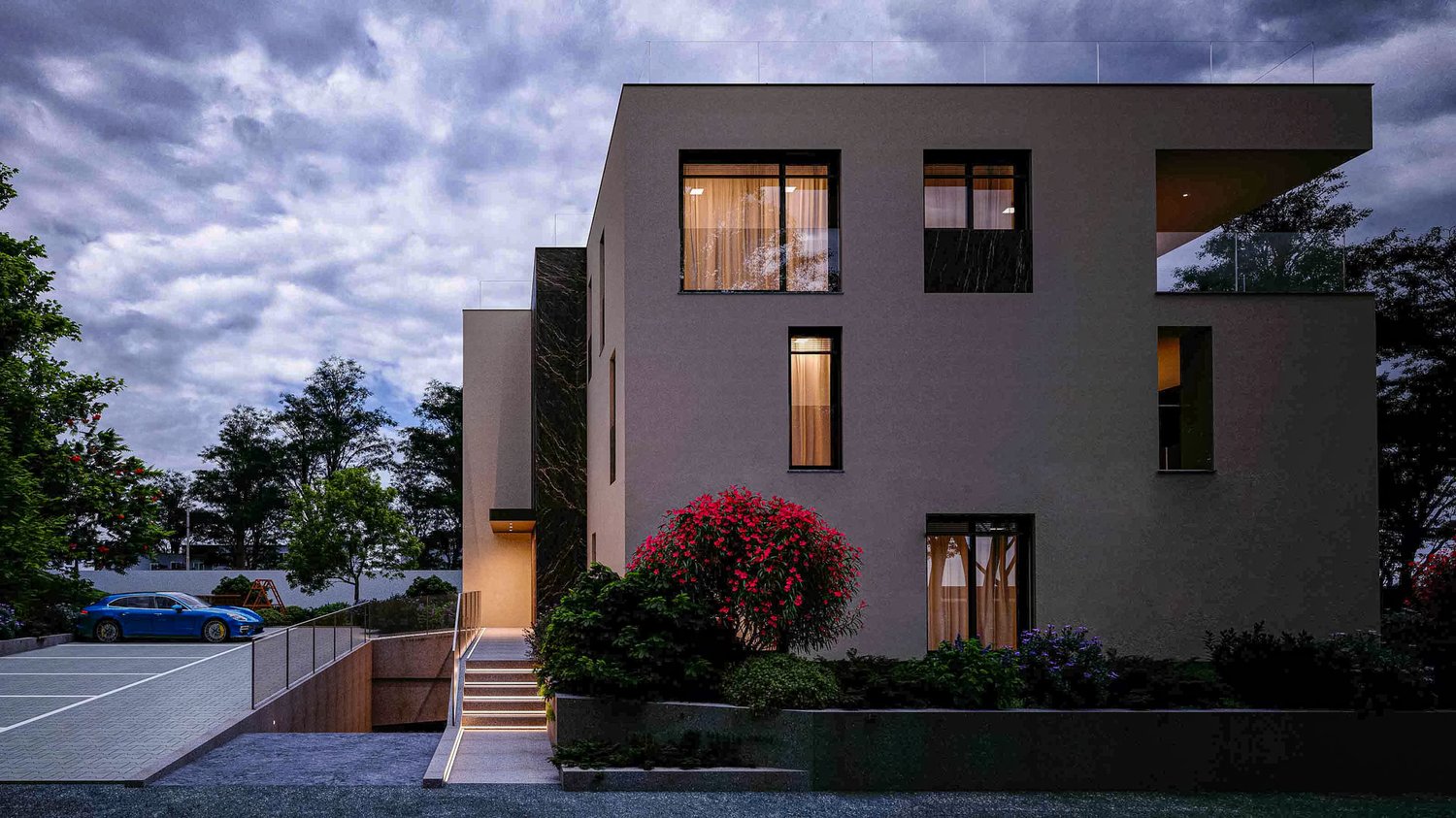 Moderno 4.5 locali con giardino a Sorengo -  Bild 1