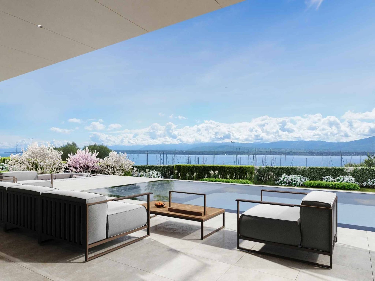 Villa d'exception au bord du lac - piscine miroir & espaces bien-être -  Bild 3