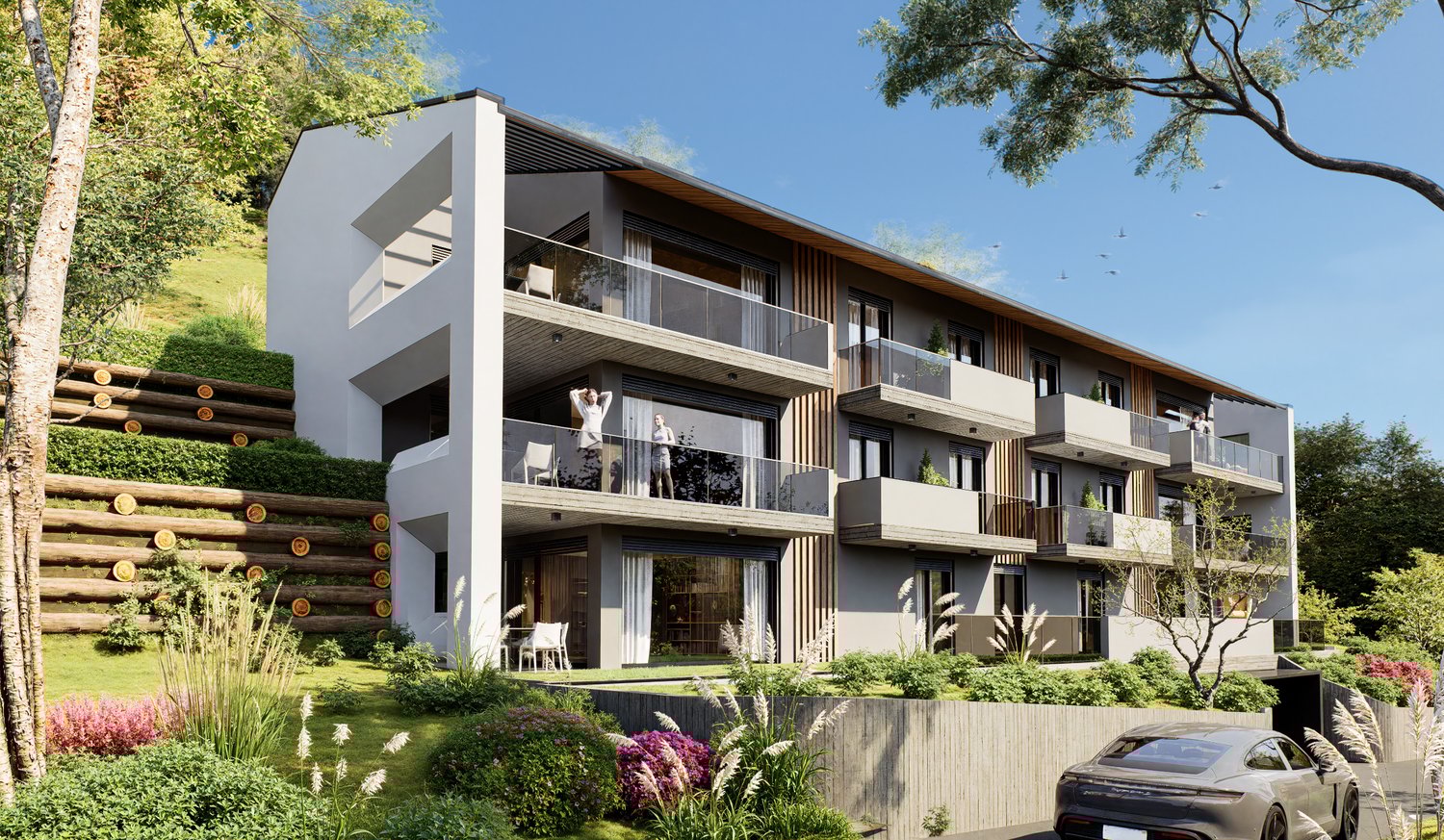 RAFFINATO E NUOVO 4.5 LOCALI CON GIARDINO PRIVATO A BOSCO LUGANESE - Bild 1