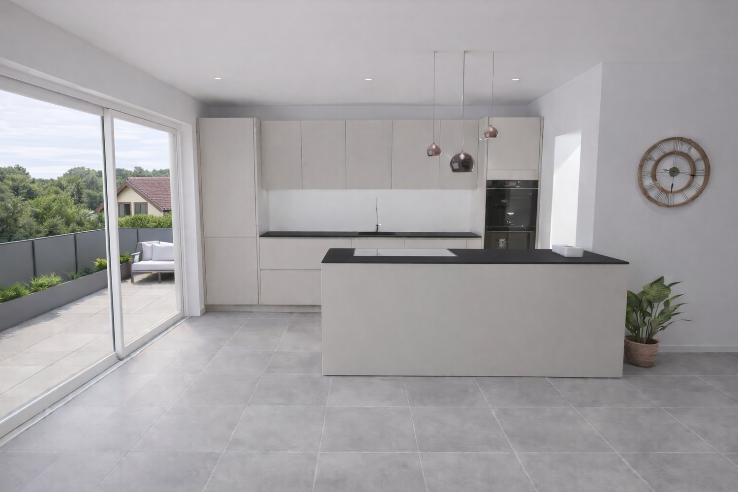 Duplex 5,5 pièces vis-à-vis nature et cours d'eau - Corban - Appartement sur plan - Bild 5