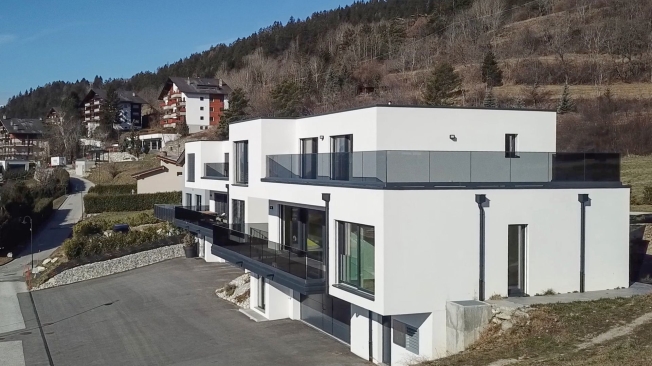 Ein paar Minuten von Crans-Montana entfernt. Tschermignon. Zeitgenössische 5,5-Zimmer-Villa mit Blick auf die Alpen -  Bild 3