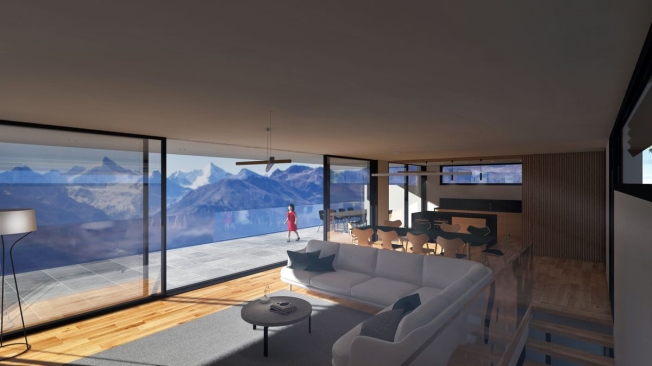 Neubau einer Luxusvilla mit 5,5 Zimmern in Chermignon d'en haut -  Bild 7