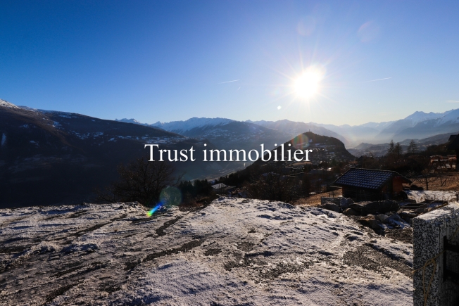 6000.Panoramablick / Projekt Chalet zu verkaufen in Sergnou /Crans-Montana -  Bild 3