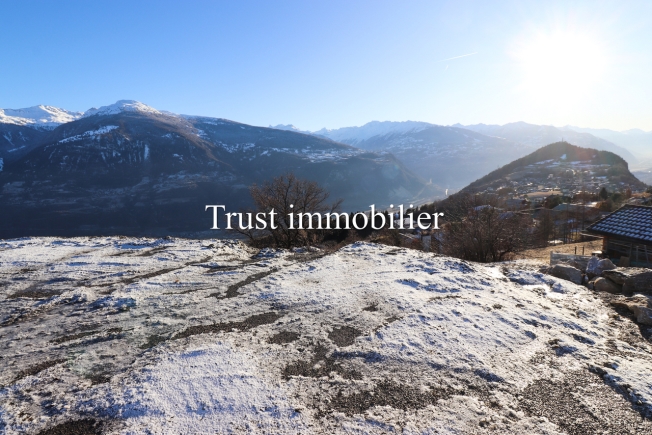6000.Panoramablick / Projekt Chalet zu verkaufen in Sergnou /Crans-Montana -  Bild 4