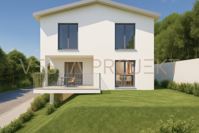 Progetto di costruzione approvato per due moderne ville unifamiliare con standard Minergie e vista panoramica -  Bild 1
