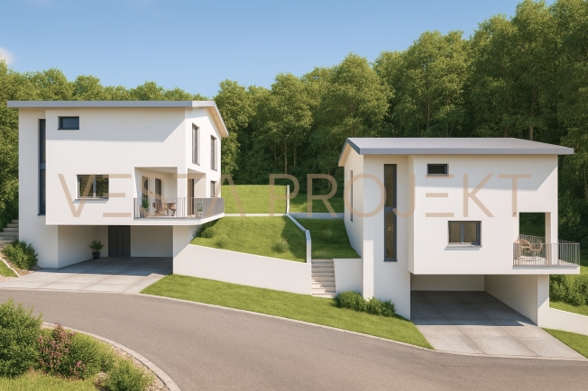 Progetto di costruzione approvato per due moderne ville unifamiliare con standard Minergie e vista panoramica -  Bild 4