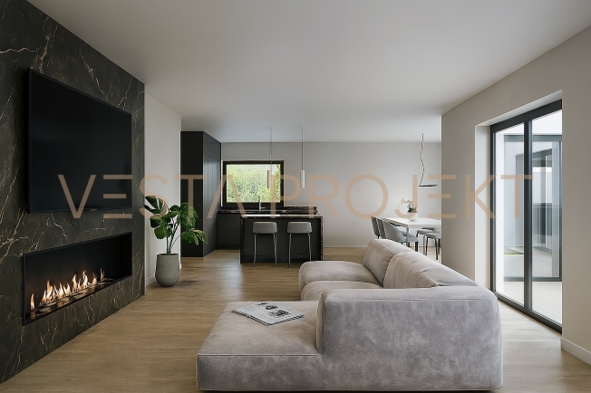 Progetto di costruzione approvato per due moderne ville unifamiliare con standard Minergie e vista panoramica -  Bild 6