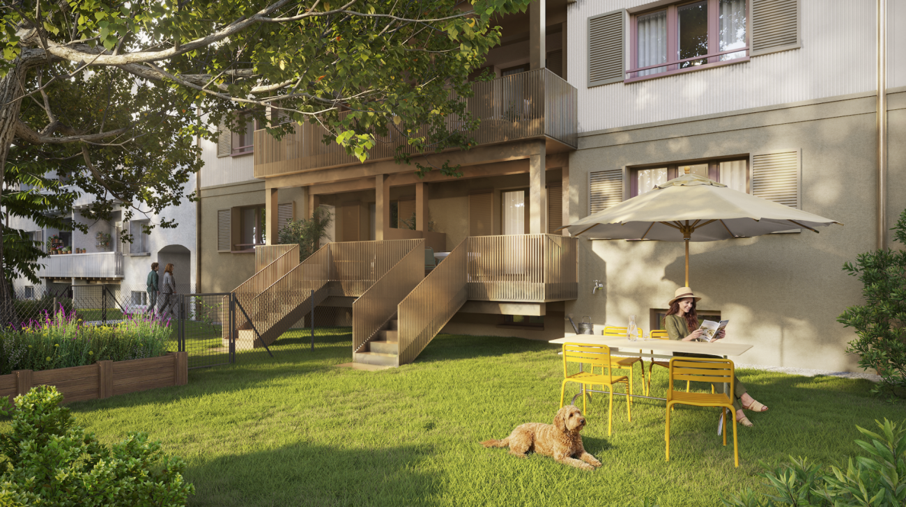 Gartenwohnung mit grossem Sitzplatz im beliebten Kreis 3 -  Bild 2