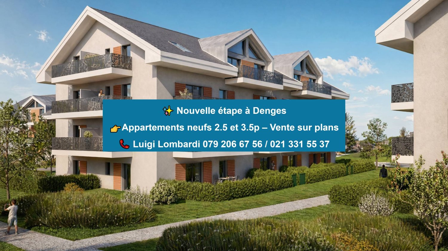 Bourg de Denges 2,5 Zimmer neu mit eigenem Garten -  Bild 1