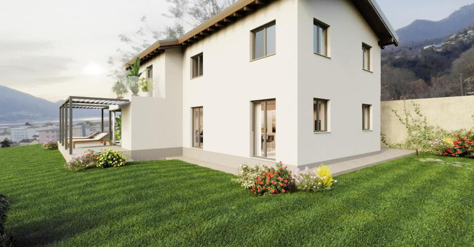 Villa panoramica con vista lago  Personalizzala secondo il tuo stile  Gordola - Villa 4.5 pièces - image - 2
