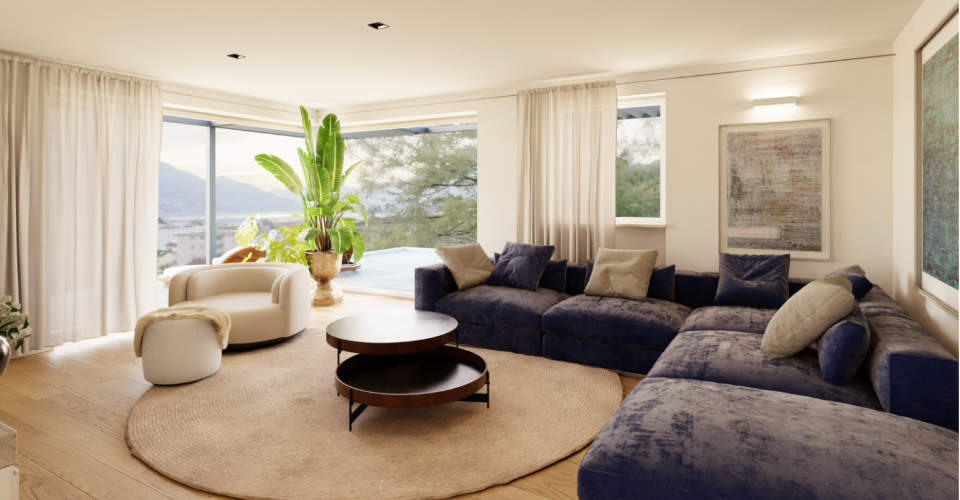 Villa panoramica con vista lago  Personalizzala secondo il tuo stile  Gordola - Villa 4.5 pièces - image - 5