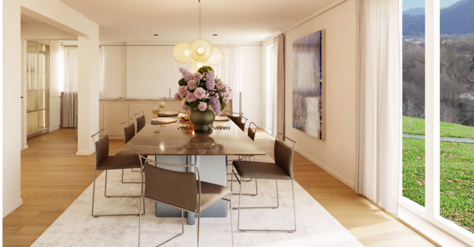 Villa panoramica con vista lago  Personalizzala secondo il tuo stile  Gordola - Villa 4.5 pièces - image - 6
