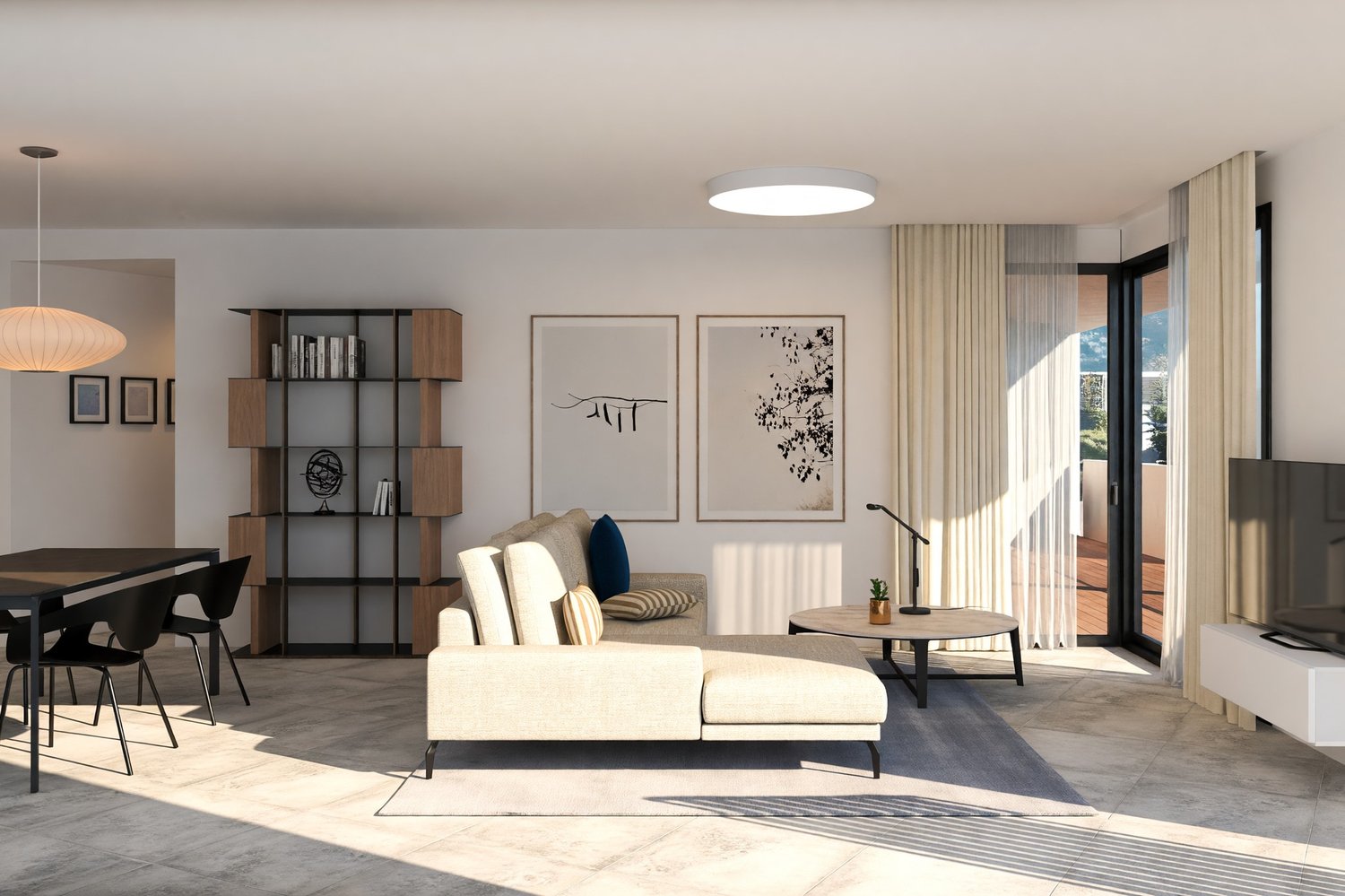 Neu und helles 3,5-Zimmer-Wohnung mit großer Terrasse und offener Aussicht -  Bild 2