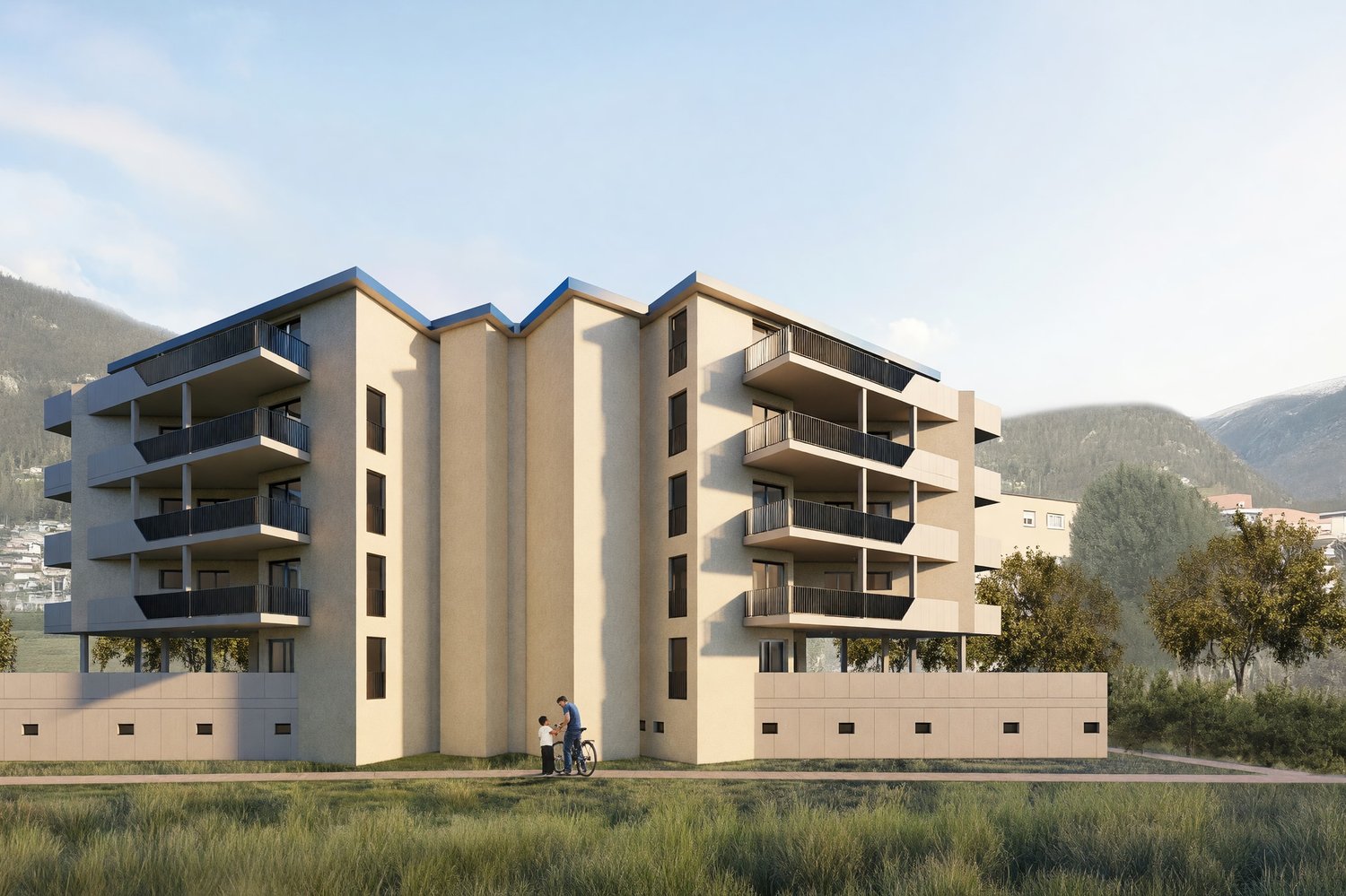 Neu und helles 3,5-Zimmer-Wohnung mit großer Terrasse und offener Aussicht -  Bild 7