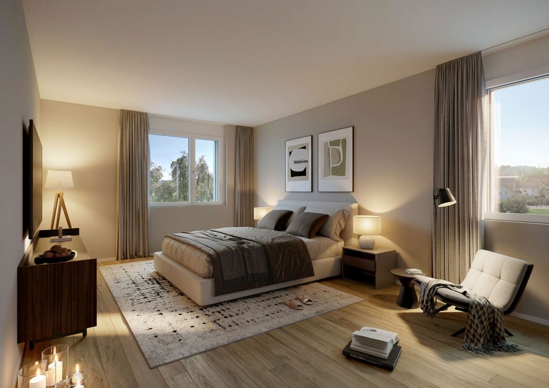 Neubauprojekt «Fliedergarten» - modernes Wohnen mit Stil und Nachhaltigkeit - hochwertige Obergeschosswohnung -  Bild 8
