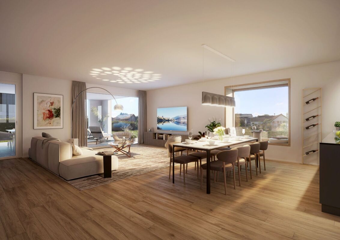 Neubauprojekt «Fliedergarten» - modernes Wohnen mit Stil und Nachhaltigkeit - hochwertige Obergeschosswohnung -  Bild 2