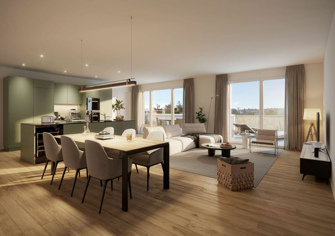 Neubauprojekt «Fliedergarten» - modernes Wohnen mit Stil und Nachhaltigkeit - hochwertige Obergeschosswohnung -  Bild 9