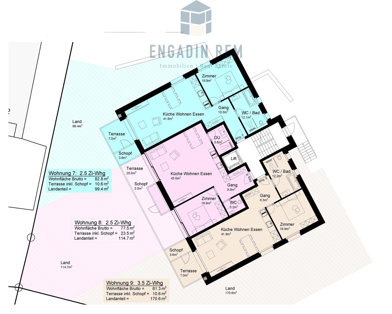 * Flexibles Erdgeschosskonzept - Wohnung Nr. 9 - Erdgeschoss Haus B