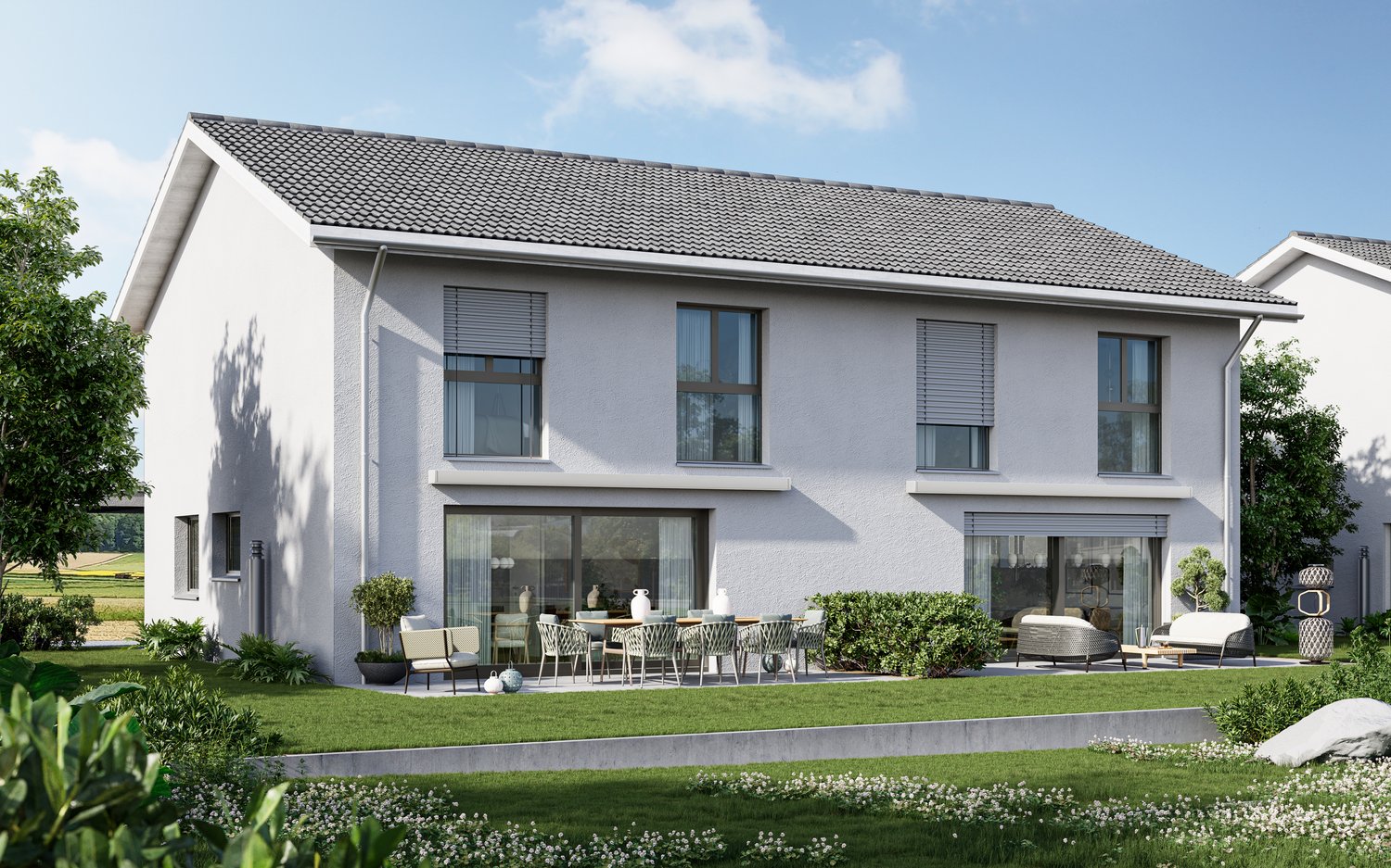 Neubauprojekt - Sechs Familienhäuser in Windlach ZH -  Bild 1