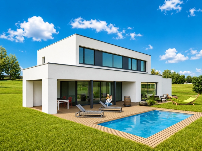 Luxuriöse moderne Villa mit Pool in Courgenay -  Bild 1