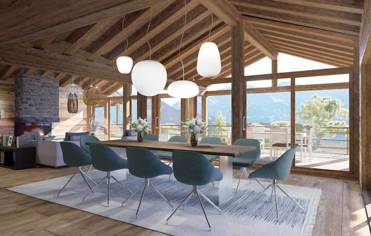 MAGNIFIQUE ET LUXUEUX CHALET A CONSTRUIRE - SKI IN/OUT -  Bild 4