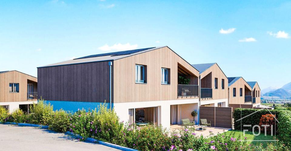 Villa contiguë au bout, de 4,5 pièces avec magnifique vue ! - Maison contiguë 4.5 pièces - image - 1
