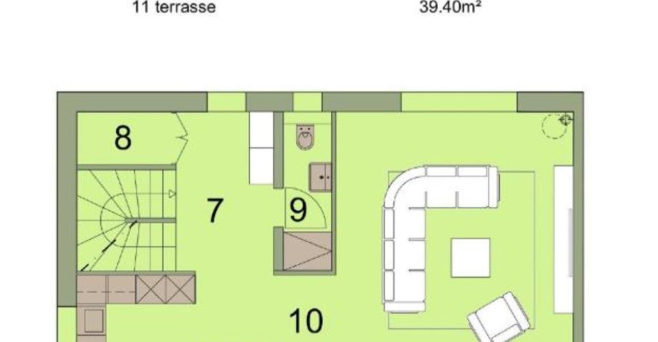 Villa contiguë au bout, de 4,5 pièces avec magnifique vue ! - Maison contiguë 4.5 pièces - image - 12