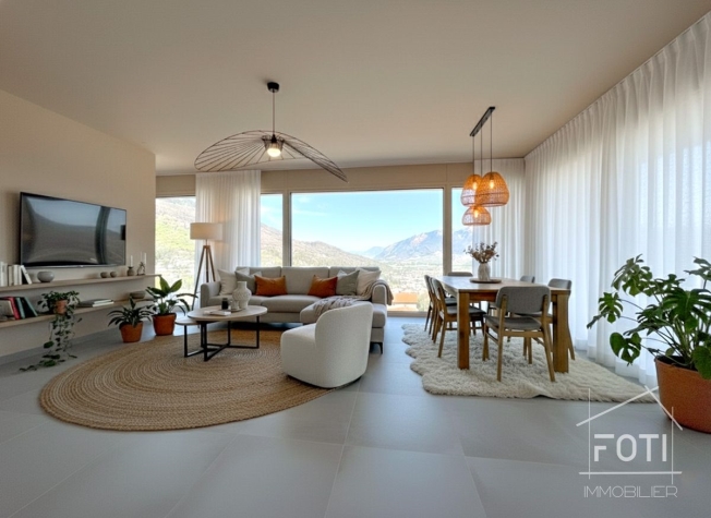 MIETKAUF Neue freistehende Villa mit 4,5 Zimmern und wunderschönem Blick auf die Ebene. -  Bild 4