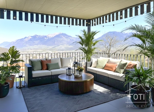 MIETKAUF Neue freistehende Villa mit 4,5 Zimmern und wunderschönem Blick auf die Ebene. -  Bild 12