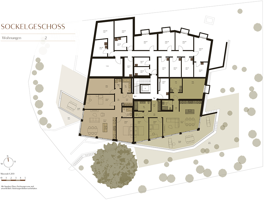 Ruhige und moderne Gartenwohnung mit romantischem Aussenraum und Waldsicht - W6 -  Bild 8