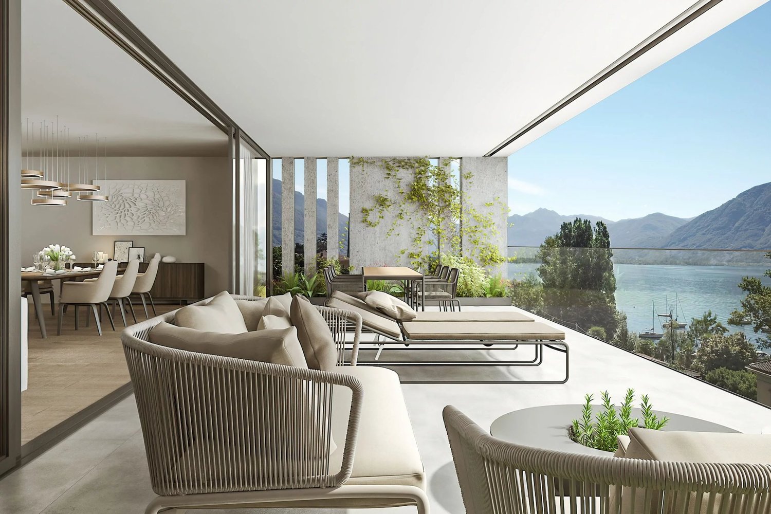 Exklusive Neubauwohnung mit grosszügiger Panoramaterrasse & Seeblick, zu verkaufen in Minusio -  Bild 3