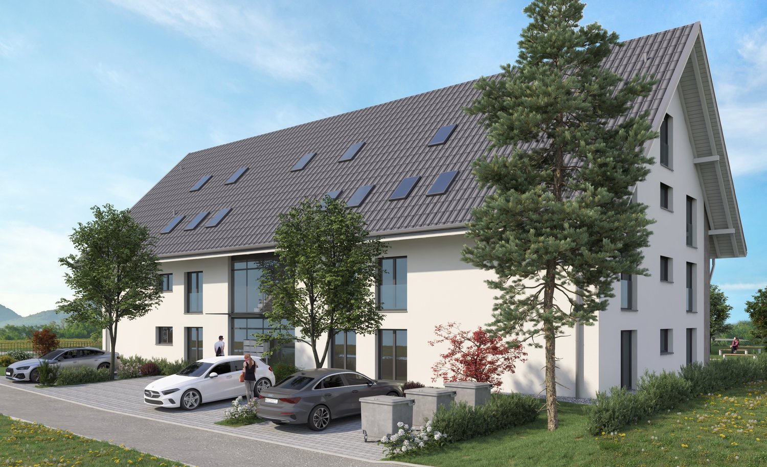 Moderne 3.5-Zimmer-Dachgeschosswohnung in ruhiger Lage von Etziken -  Bild 1