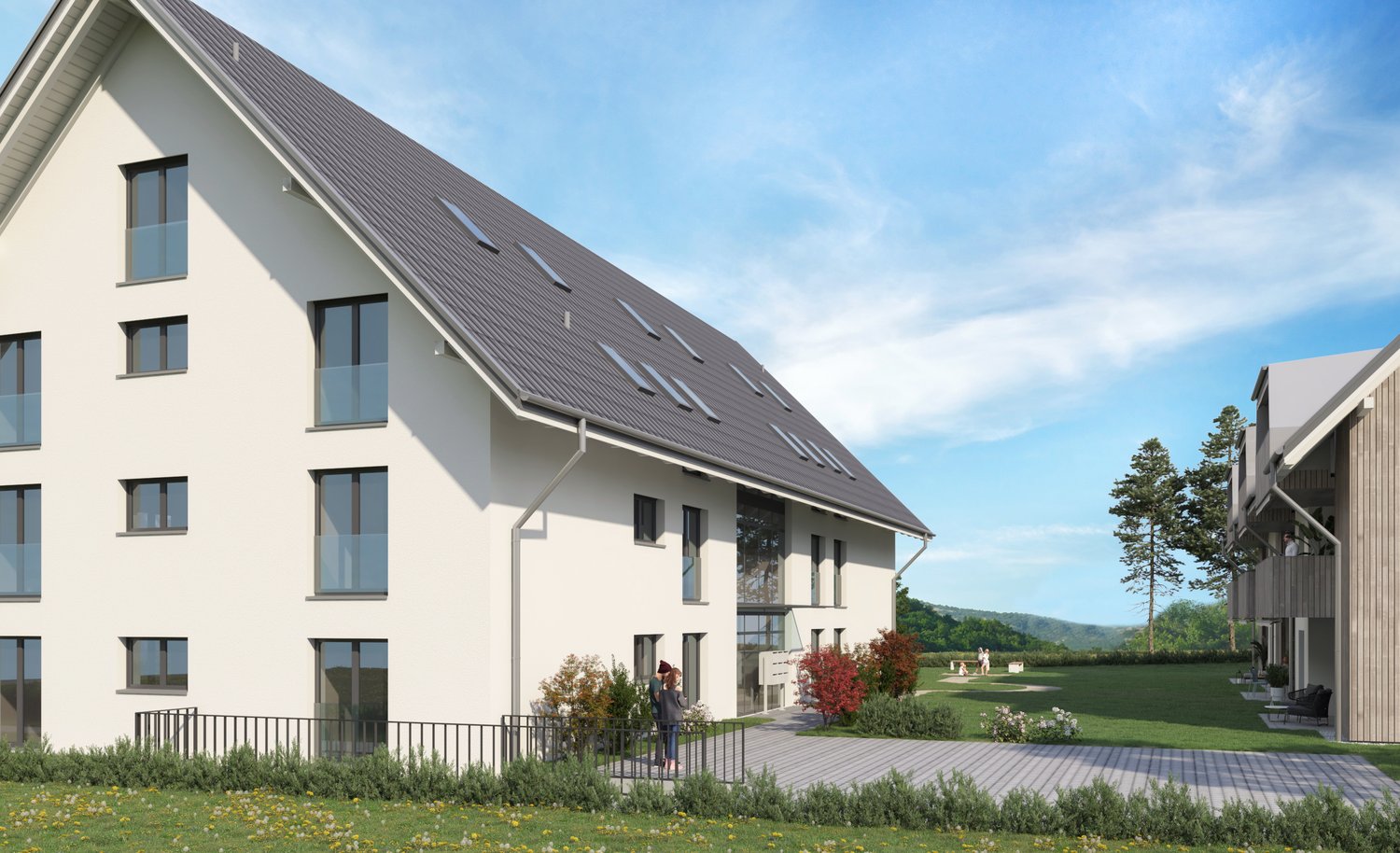 Moderne 3.5-Zimmer-Dachgeschosswohnung in ruhiger Lage von Etziken -  Bild 3