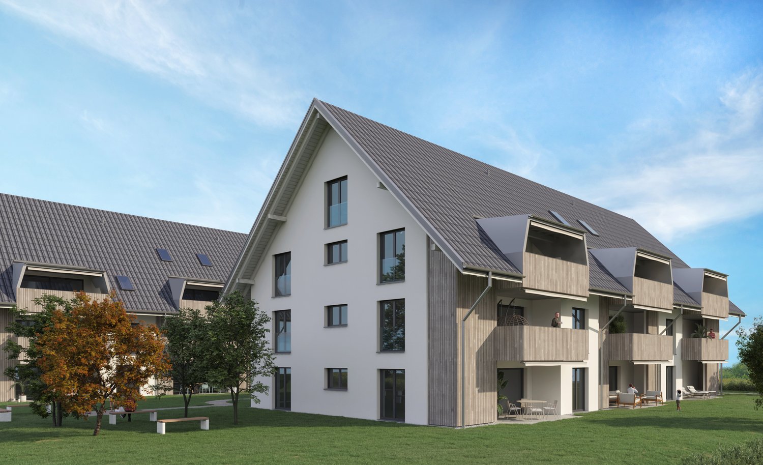Moderne 3.5-Zimmer-Dachgeschosswohnung in ruhiger Lage von Etziken -  Bild 4