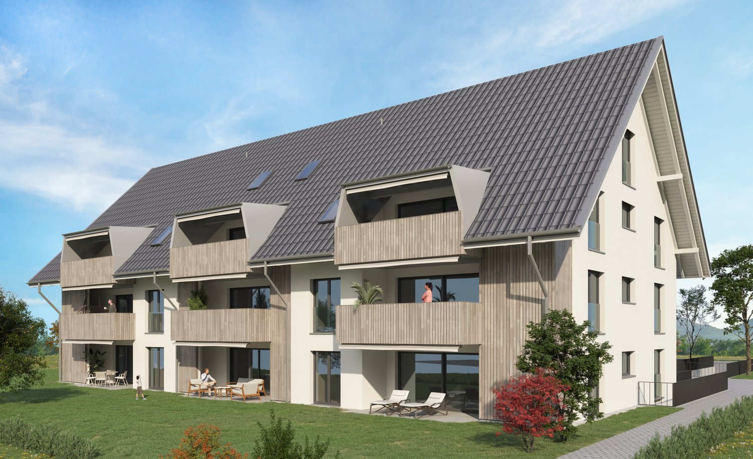 Moderne 3.5-Zimmer-Dachgeschosswohnung in ruhiger Lage von Etziken -  Bild 5