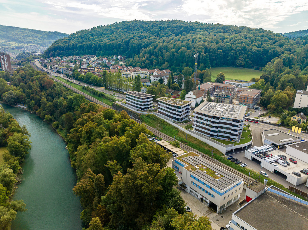 Kappelerhof Baden - grosszügig und neuwertig Wohnen - Drohnenaufnahme