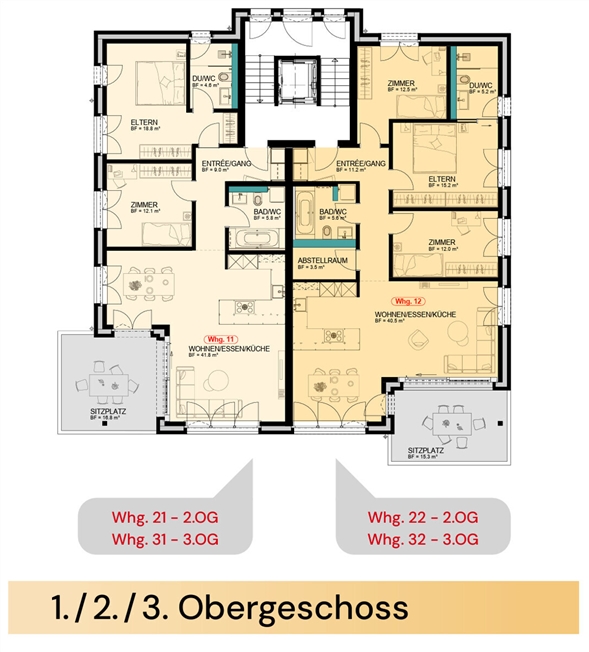 BIENENPARK - Exklusive 3.5 Zimmer-Eigentumswohnung im 3. OG -  Bild 4