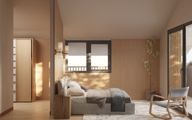 Chalet mitoyen contemporain sur plan  5,5 pièces à Euseigne (Hérémence) -  Bild 5