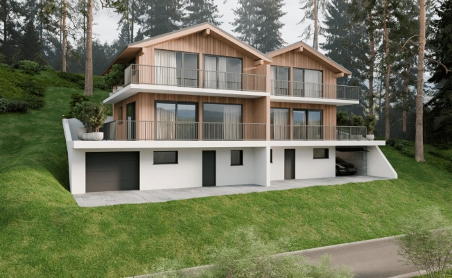 Chalet mitoyen contemporain sur plan  5,5 pièces à Euseigne (Hérémence) -  Bild 7