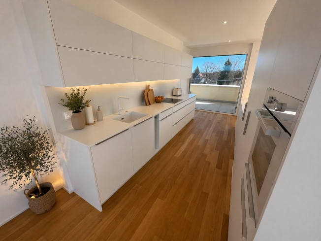 Prächtiges Doppelhaus mit einer großen 32 m² großen Terrasse, hell und modern -  Bild 2