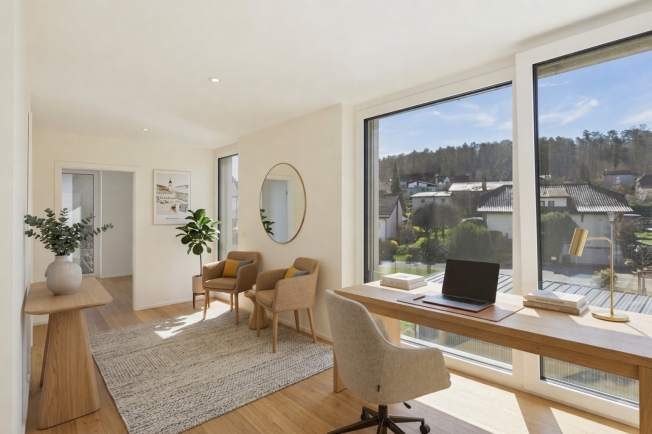Prächtiges Doppelhaus mit einer großen 32 m² großen Terrasse, hell und modern -  Bild 9