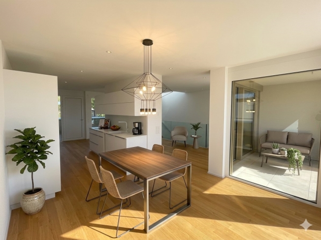 Prächtiges Doppelhaus mit großer Terrasse von 45 m², hell und modern -  Bild 2