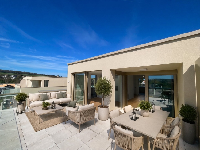 Prächtiges Doppelhaus mit großer Terrasse von 45 m², hell und modern -  Bild 3
