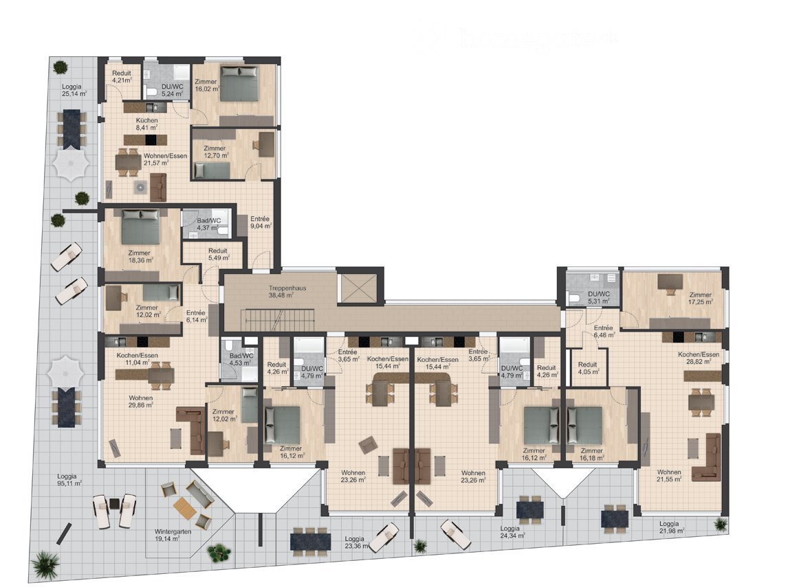 Die letzten 2  2.5-Zimmer-Neubau-Wohnung in Oftringen Parterre und 1. Stock - Bild 3