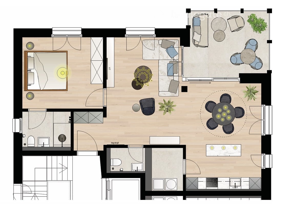 Moderne 2.5-Zimmer-Wohnung im Zentrum von Sarnen -  Bild 3