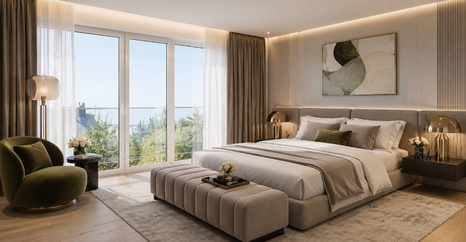 Projet contemporain – Lot A dans un ensemble de deux villas mitoyennes - Maison jumelée 5.5 pièces - image - 5