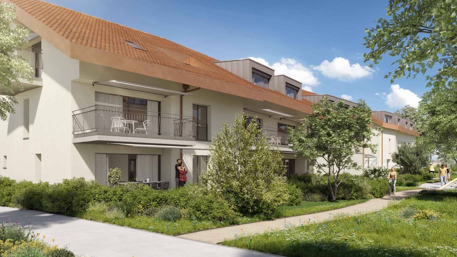 Appartement de 3.5 pièces avec terrasse et jardin -  Bild 3