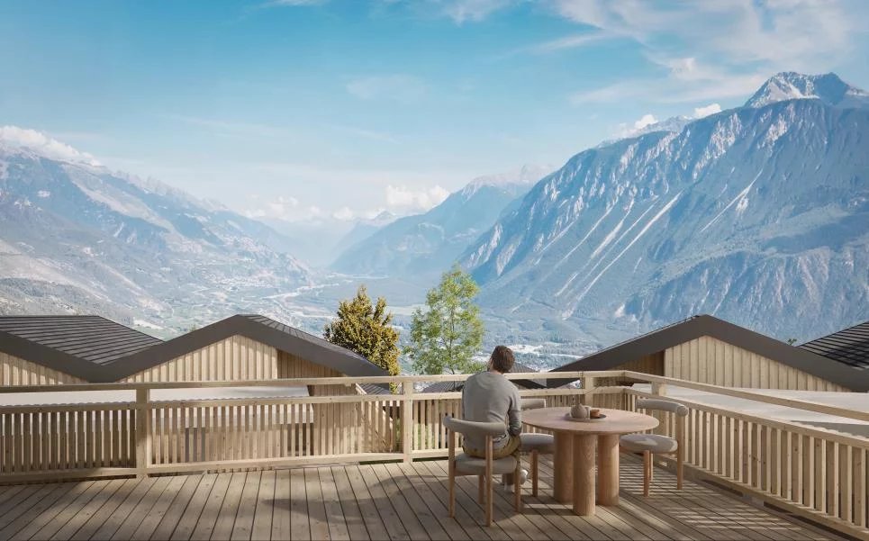 Chalets im modernen Stil in Mollens Promotion Les Martelles -  Bild 6