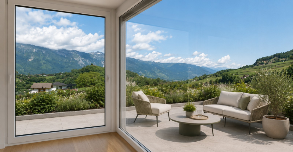 Villas d'architecte - Lot A7 - Le Clos d'Arbosson - Maison jumelée 6.5 pièces - image - 2